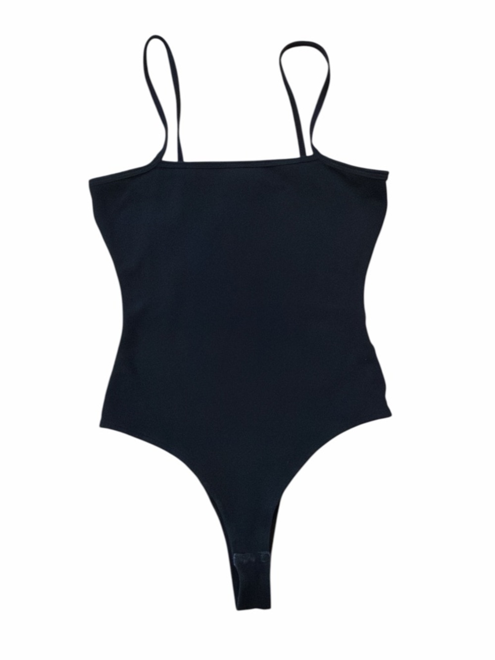ATM Anthony Thomas Melillo Black Spaghetti Strap Bodysuit